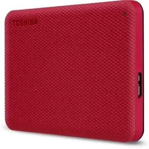 Внешний HDD 2.5" Toshiba Canvio Advance, 1TB, USB 3.2 Gen 1 Type-A, 5400 rpm, красный