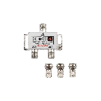 Делитель ТВ Rexant х 2 + 3 шт. F BOX 5-1000 МГц Silver
