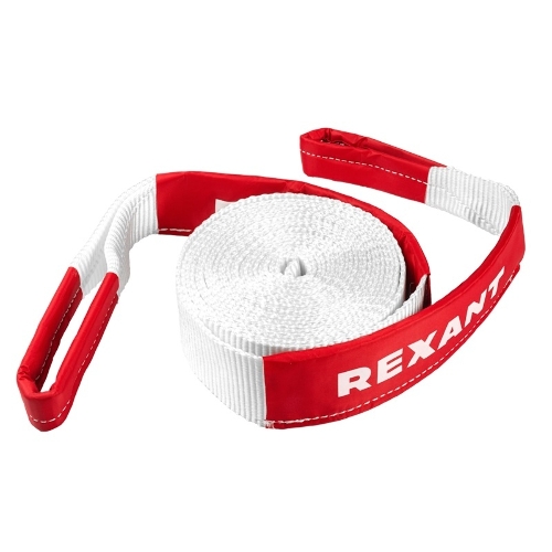 Трос динамический (стропа) Rexant 7т, 6м, белый, в чехле