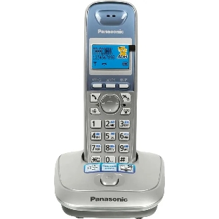 Телефон беспроводной (DECT) Panasonic KX-TG2511RUS (серебристый) АОН, Caller ID,спикерфон на трубке,переход в Эко режим одним нажатием