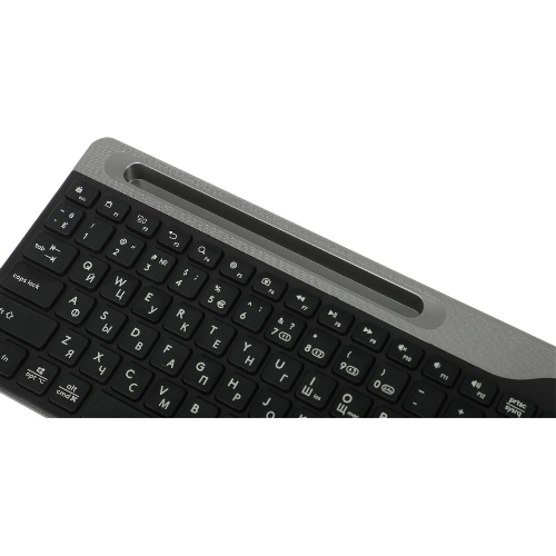 Клавиатура беспроводная A4Tech Fstyler FBK25, USB, Bluetooth/Радиоканал, черный/серый