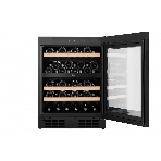 Встраиваемы е винный шкаф Gorenje WCU68F6BG4WF, объем 138 л, вместительность 46 бутылок, 4 полки, цифровой дисплей, Wi-Fi, LED освещение, защита от УФ-излучения, энергоэффективность А+, черный