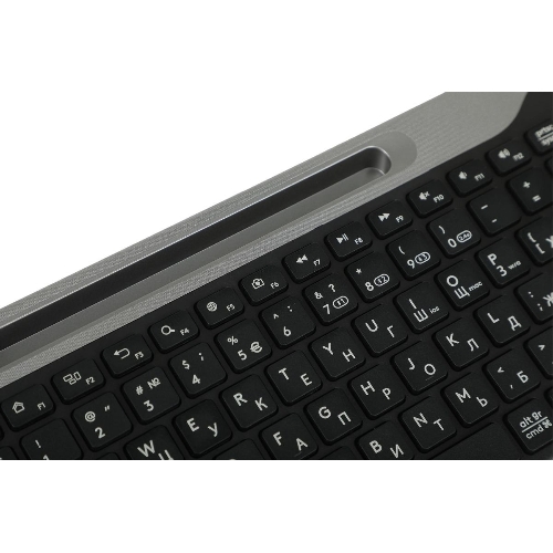 Клавиатура беспроводная A4Tech Fstyler FBK25, USB, Bluetooth/Радиоканал, черный/серый