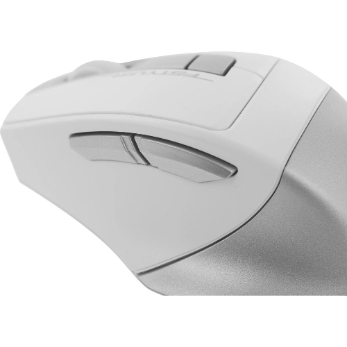 Мышь беспроводная A4Tech Fstyler FG35 серебристый/белый, 2000 dpi, радиоканал, USB, кнопки - 6
