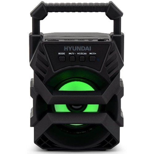 Колонка портативная Hyundai H-PS1000 черный 9 Вт 1.0 BT/USB 10м 500mAh
