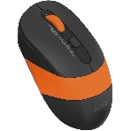 Мышь беспроводная A4Tech Fstyler FG10S черный/оранжевый, 2000 dpi, радиоканал, USB, кнопки - 4