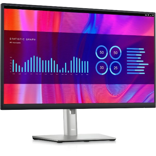 Монитор 23.8" Dell P2423DE IPS 2560x1440, 60 Гц, 5 мс, 16:9, 300 кд/м², HDMI 1.4, DP 1.2, USB-C (90 Вт), 4xUSB 3.0, Ethernet (1 Gbит), 3.5 Jack, черный/серебристый