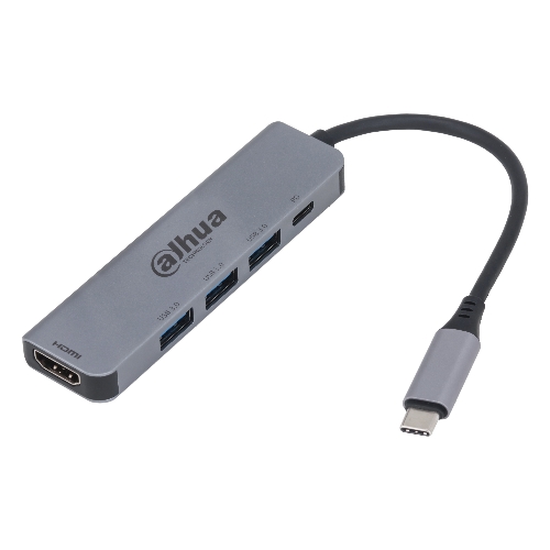 Концентратор USB Dahua TC35, USB Type-C, HDMI + USB 3.0 + PD Docking Station, USB