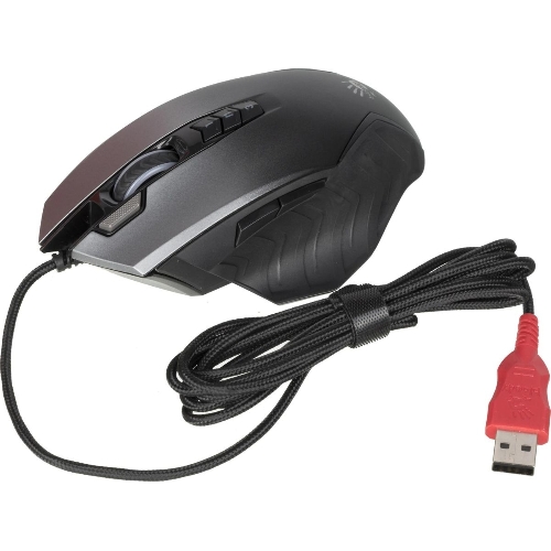 Мышь проводная A4Tech Bloody J95s серый, 8000 dpi, USB, кнопки - 9