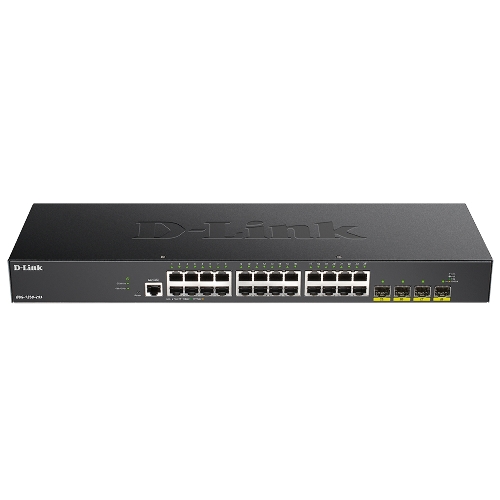 Коммутатор D-Link DGS-1250-28X/A1A, 24×1 Гбит/с + 4×10 Гбит/с SFP+, управляемый