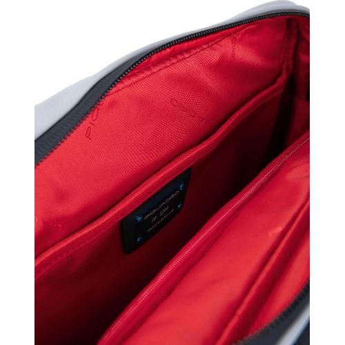 Сумка-мессенджер Piquadro Urban CA6802UB00/GRN с отделением для ноутбука 14" серая/черная натур.кожа