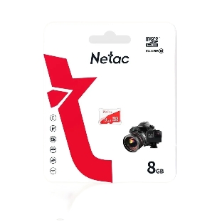 Флеш карта Netac P500 ECO MicroSDHC 8Gb C10 NT02P500ECO-008G-S