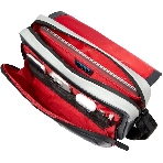 Сумка-мессенджер Piquadro Urban CA6802UB00/GRN с отделением для ноутбука 14" серая/черная натур.кожа