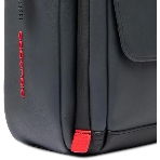 Сумка-мессенджер Piquadro Urban CA6802UB00/GRN с отделением для ноутбука 14" серая/черная натур.кожа