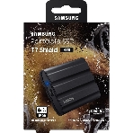 Внешний SSD Samsung T7 Shield, 4TB, USB 3.2 Gen 2 Type-C, R/W 1050/1000, черный