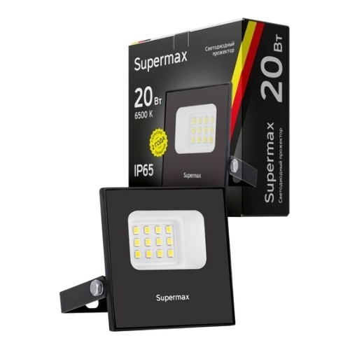 Прожектор светодиодный Supermax SPR 20Вт 6500К 2000лм IP65 Космос S_PR_LED_20