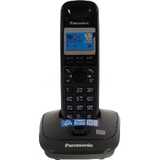 Телефон беспроводной (DECT) Panasonic KX-TG2521RUT (титан) АОН, Caller ID,спикерфон,голосовой АОН,полифония,цифровой автоответчик