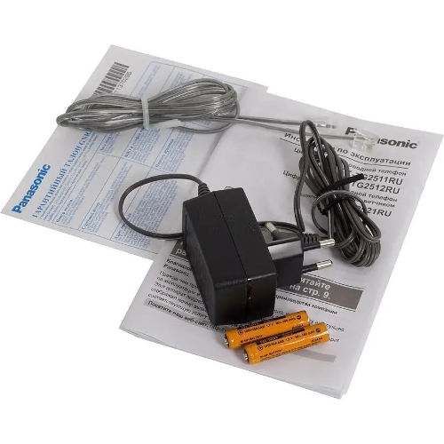 Телефон беспроводной (DECT) Panasonic KX-TG2521RUT (титан) АОН, Caller ID,спикерфон,голосовой АОН,полифония,цифровой автоответчик