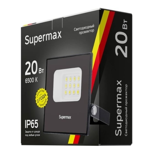 Прожектор светодиодный Supermax SPR 20Вт 6500К 2000лм IP65 Космос S_PR_LED_20