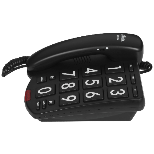 Телефон проводной Ritmix RT-520 черный