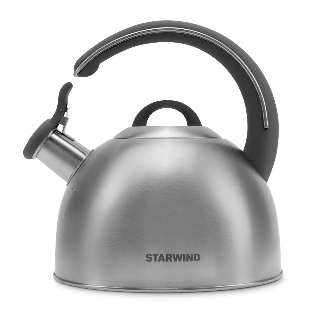 Чайник для плиты Starwind Chef Family 2.8 л, серебристый, металлический (SW-CH1106)