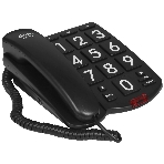 Телефон проводной Ritmix RT-520 черный