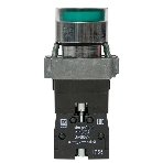 Кнопка BA31 с подсветкой 230В зел. NO IP65 PROxima EKF xb2-bw31-230-65
