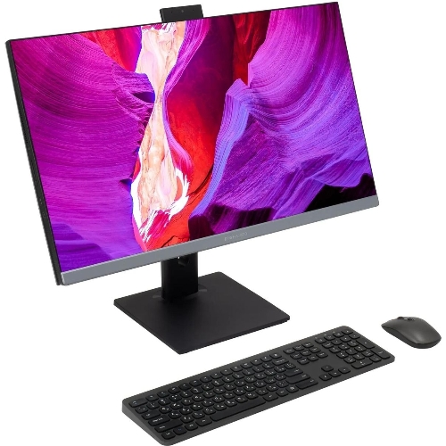 Моноблок Digma Pro Unity 27" Full HD i5 1235U (1.3) 16Gb SSD 512Gb Iris Xe CR Windows 11 Professional GbitEth WiFi BT 90W клавиатура мышь Cam серый/черный 1920x1080