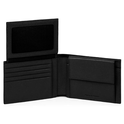 Кошелек мужской Piquadro Black Square PU1392B3R/N, натур.кожа, черный