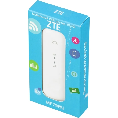Модем 2G/3G/4G ZTE MF79RU USB Wi-Fi Firewall внешний белый