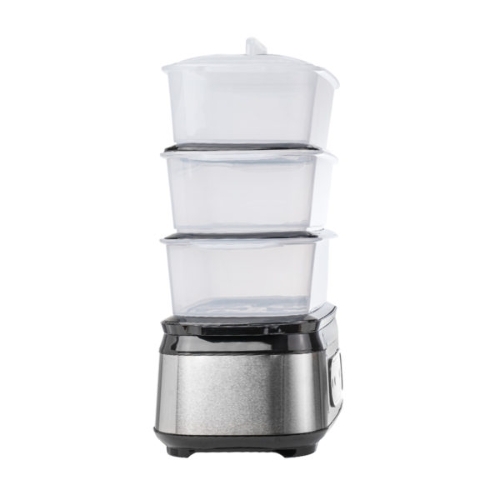 Пароварка Centek CT-1459 серебристый, 9 л, ярусы - 3, 1050 Вт, электронное