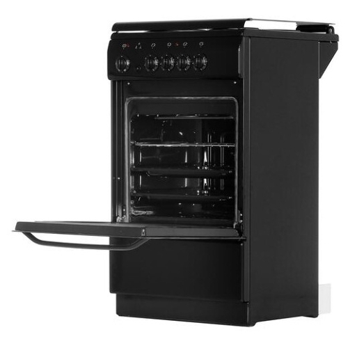Плита электрическая De Luxe 5004.13э (кр)-001 черный, конфорок 4 шт, духовка 43 л, 50 см x 85 см x 50 см
