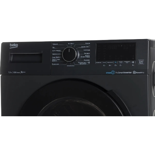 Стиральная машина Beko WSPE7H616A темно-серый, загрузка фронтальная 7,5 кг, 1200 об/мин., класс: А