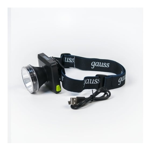 Фонарь налобный Gauss GFL401 5W 100lm диммируемый Li-ion 3000mАч LED