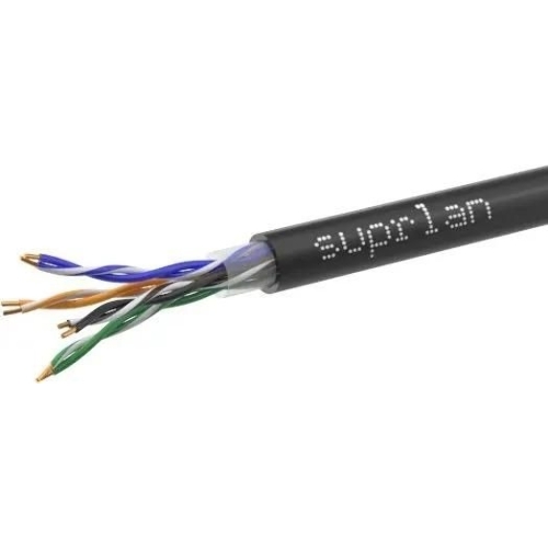 Кабель информационный Suprlan Premium 01-1012-2, cat.5e FTP 4 пары X24AWG PVC внутренний, 305м, серый
