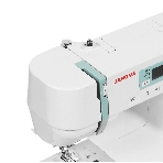 Швейная машина Janome HD6130 белый/зеленый, компьютеризированная, горизонтальный, 30 операций, автоматическая петля