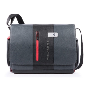 Сумка мужская Piquadro Urban CA1592UB00/GRN серый/черный натур.кожа