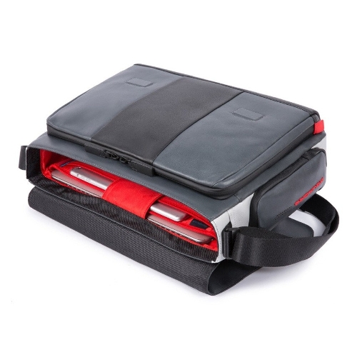 Сумка мужская Piquadro Urban CA1592UB00/GRN серый/черный натур.кожа