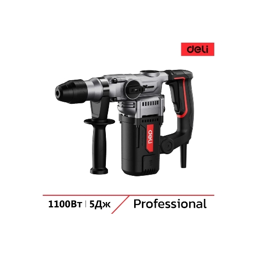 Перфоратор Deli DE-DC26-3E, SDS-plus, 1100 Вт, 5 Дж, от сети