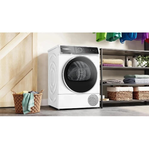 Сушильная машина Bosch WQB245B0ME белый, 9 кг, сушка - конденсационная, программ - 14, 59.8 x 84.2 x 65.1 см