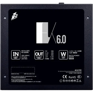 Блок питания 1STPLAYER FK PS-600FK, 600Вт, 120мм, черный