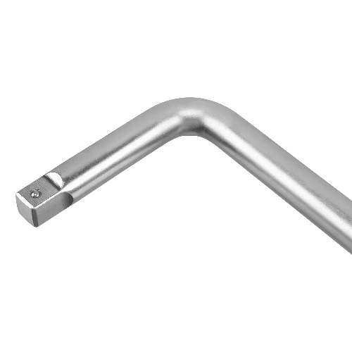 Вороток Г-образный Denzel 450x150 мм, квадрат 3/4", CrV, матовый хром